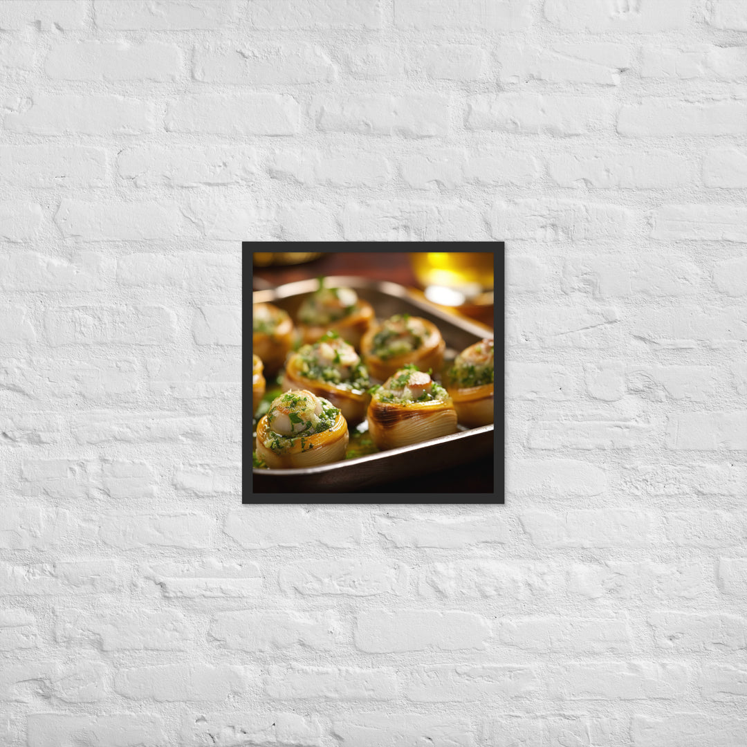 Escargots de Bourgogne Framed poster 🤤 from Yumify.AI