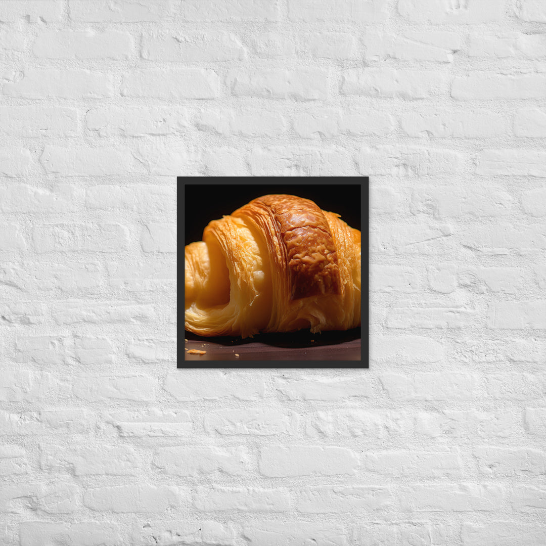 Croissant Framed poster 🤤 from Yumify.AI