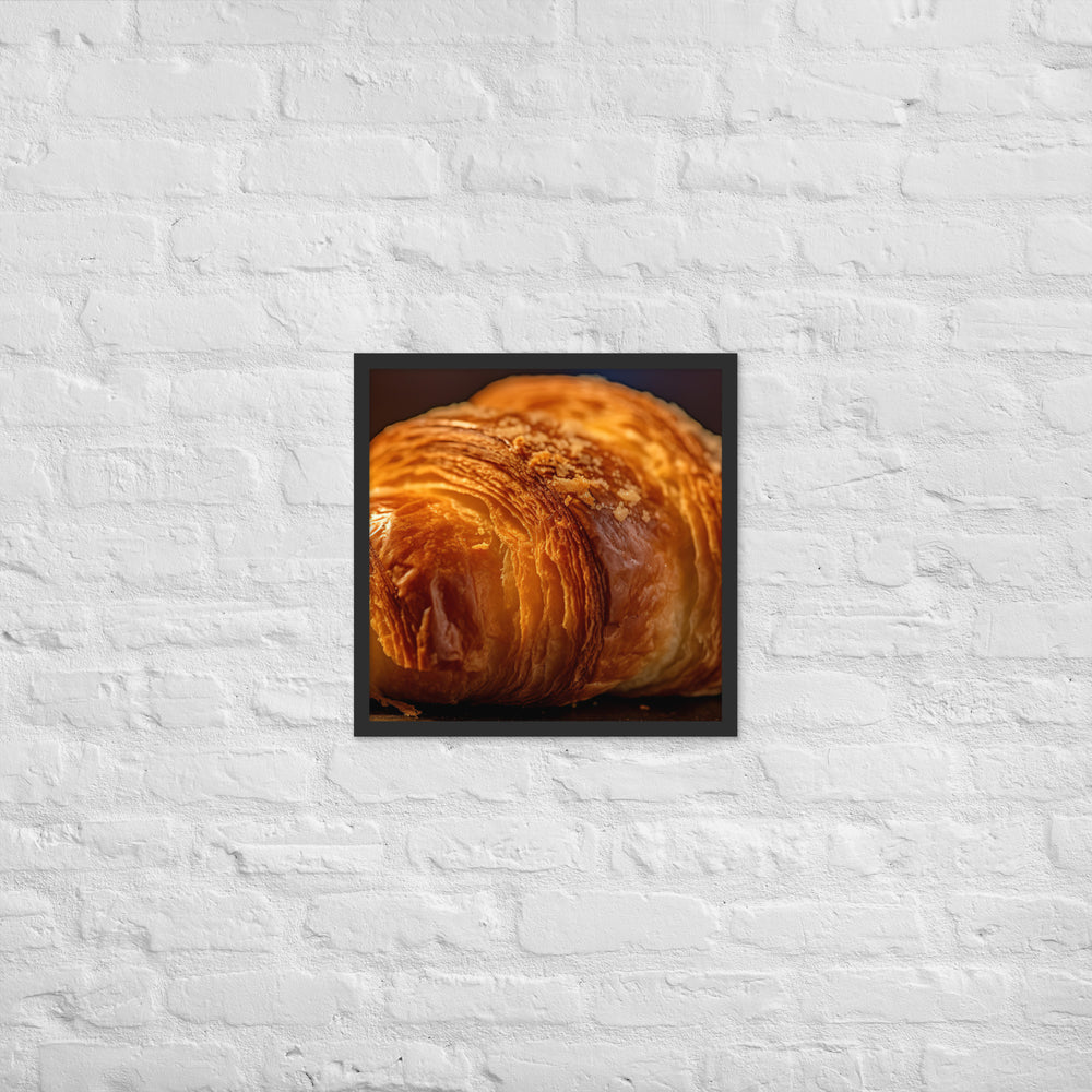 Croissant Framed poster 🤤 from Yumify.AI