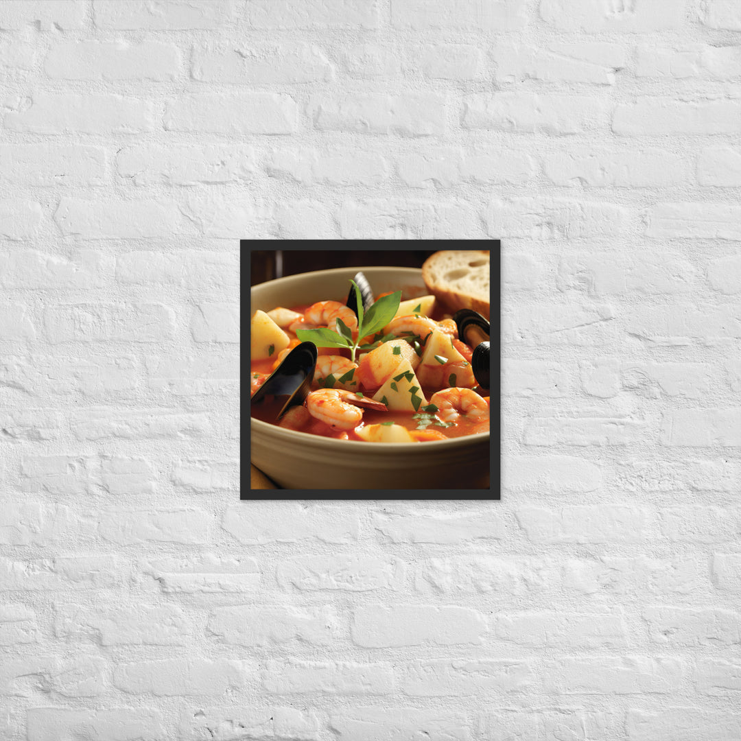 Bouillabaisse Framed poster 🤤 from Yumify.AI