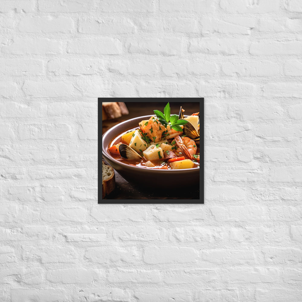 Bouillabaisse Framed poster 🤤 from Yumify.AI