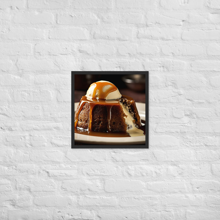 Sticky Toffee Pudding Framed poster 🤤 from Yumify.AI