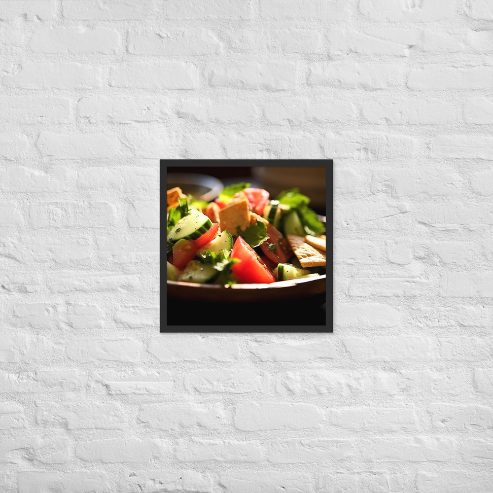 Fattoush Framed poster 🤤 from Yumify.AI