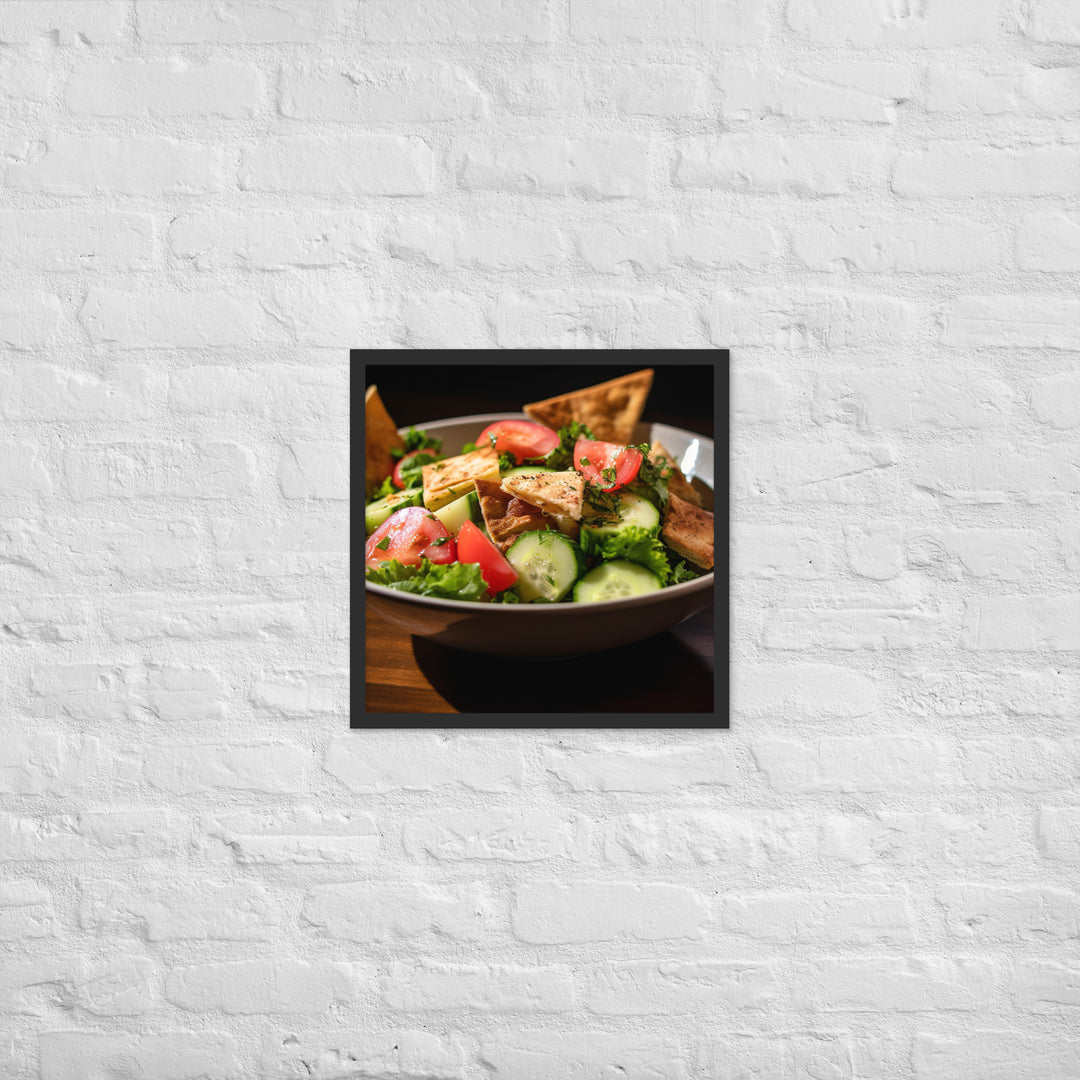 Fattoush Framed poster 🤤 from Yumify.AI