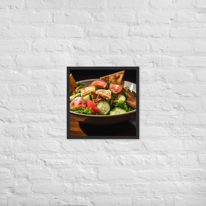 Fattoush Framed poster 🤤 from Yumify.AI