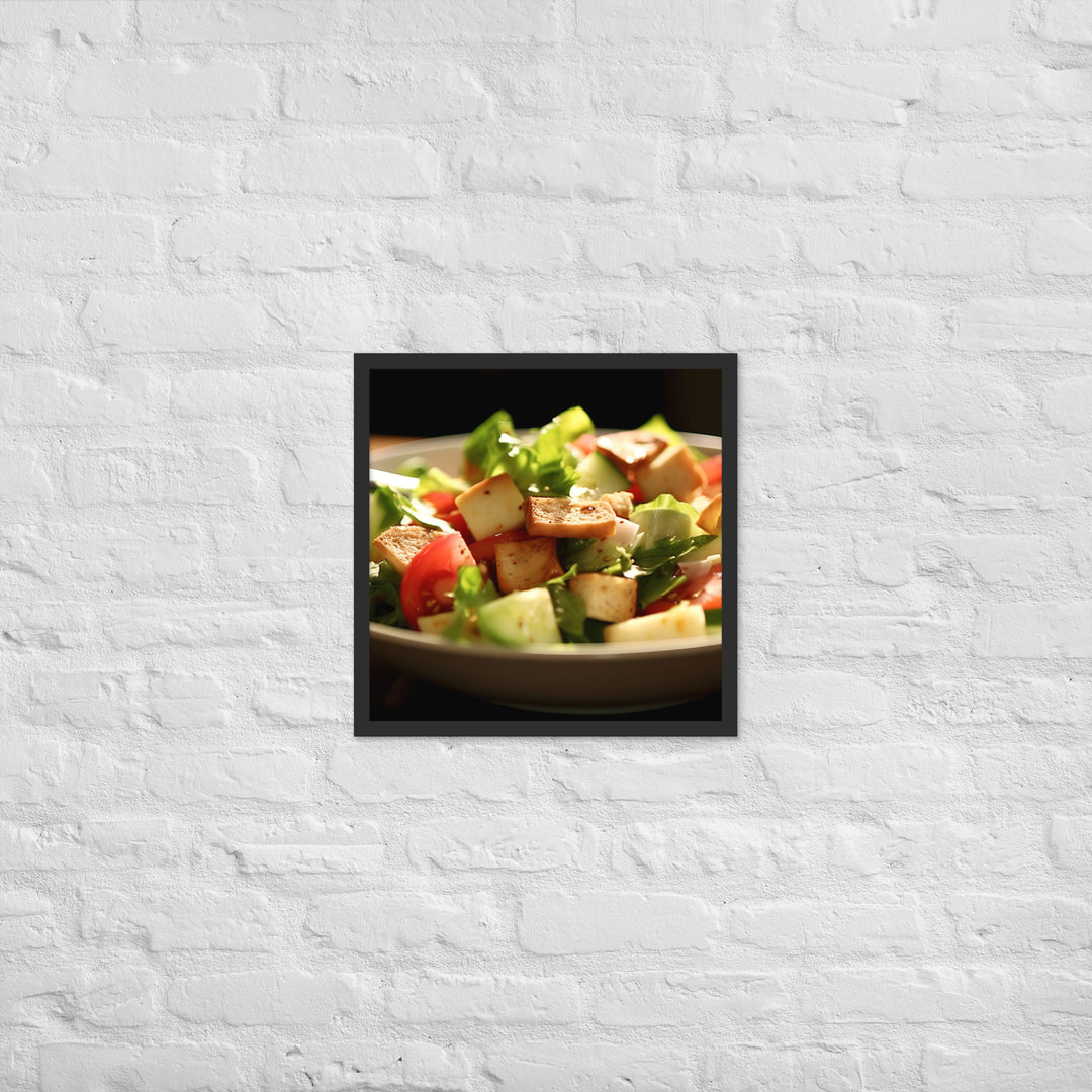 Fattoush Framed poster 🤤 from Yumify.AI