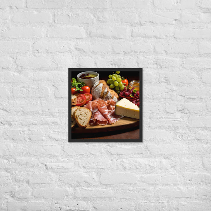 Ploughmans Lunc Framed poster 🤤 from Yumify.AI