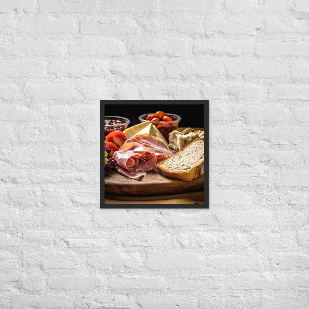 Ploughmans Lunc Framed poster 🤤 from Yumify.AI