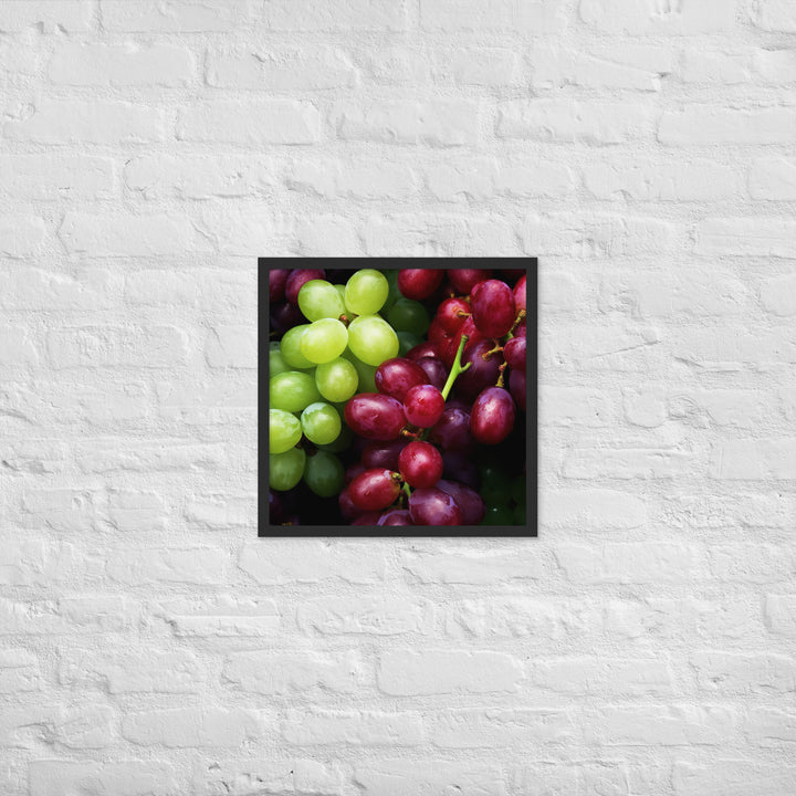 Grapes Framed poster 🤤 from Yumify.AI