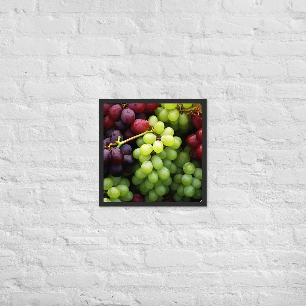 Grapes Framed poster 🤤 from Yumify.AI