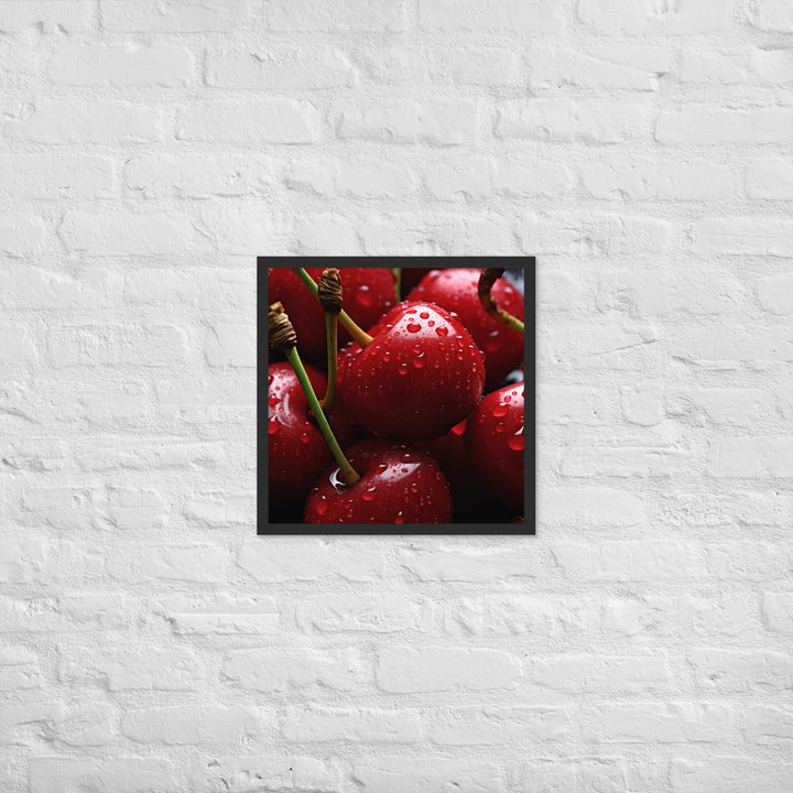 Cherry Framed poster 🤤 from Yumify.AI