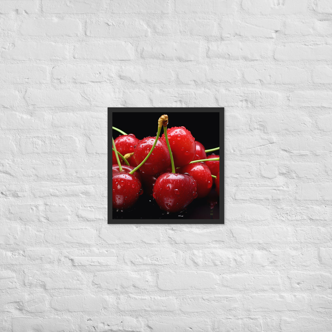 Cherry Framed poster 🤤 from Yumify.AI