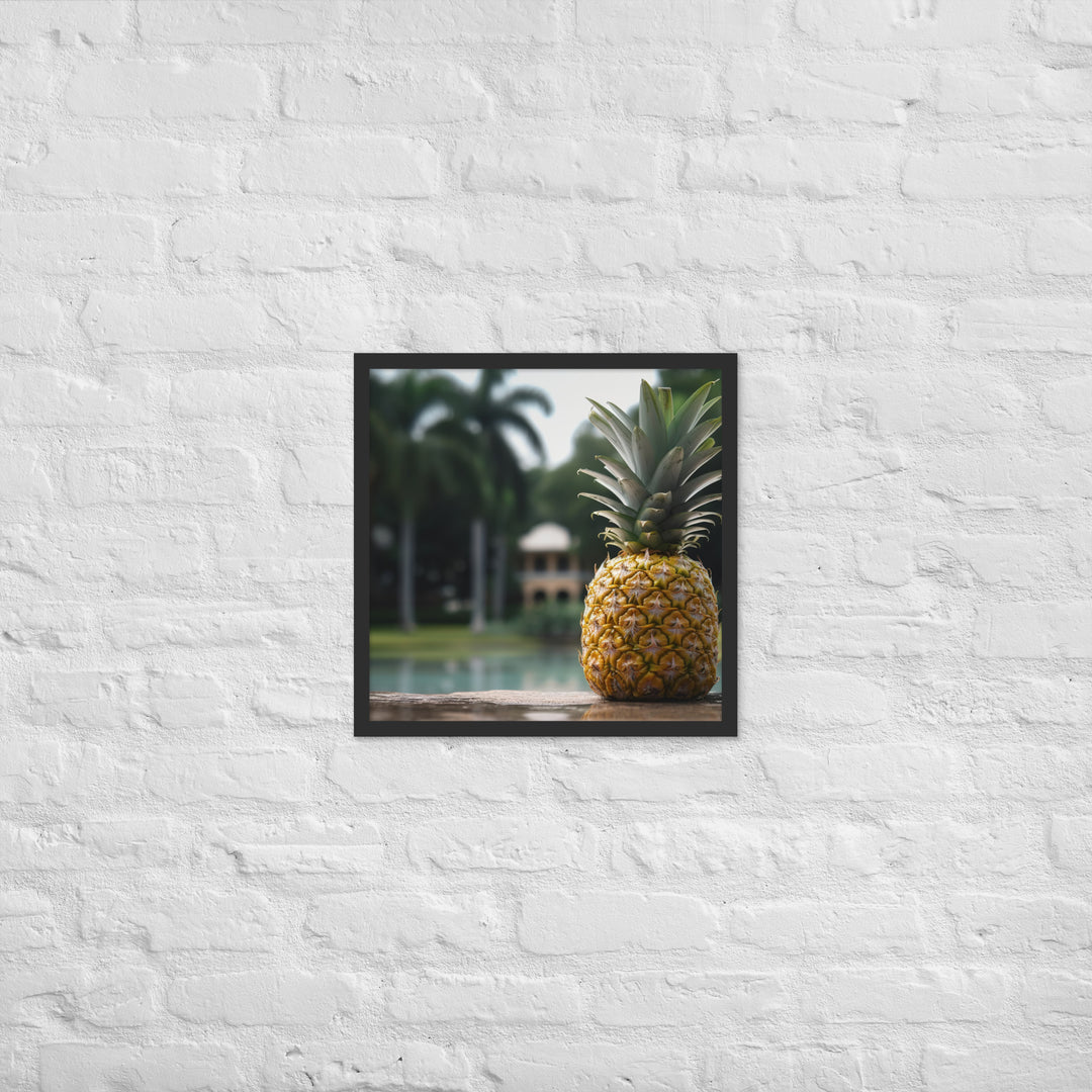 Tropical Oasis Framed poster 🤤 from Yumify.AI