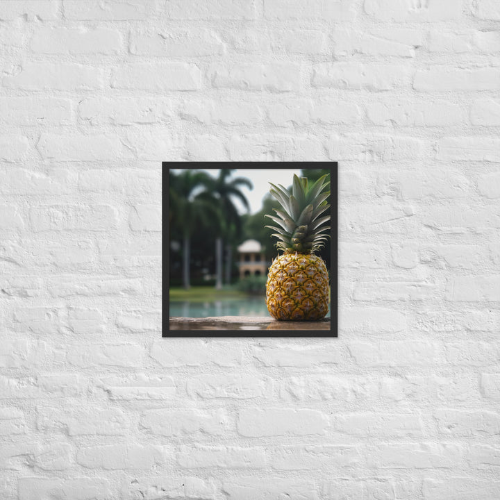 Tropical Oasis Framed poster 🤤 from Yumify.AI