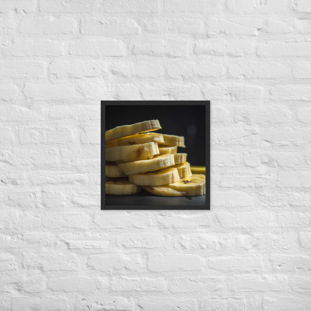 The Beauty of Banana Slices Framed poster 🤤 from Yumify.AI