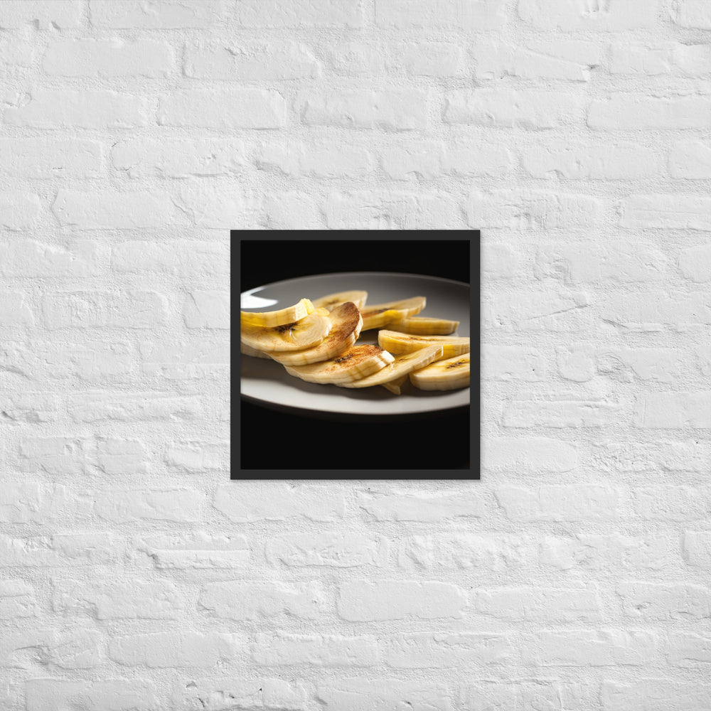 The Beauty of Banana Slices Framed poster 🤤 from Yumify.AI