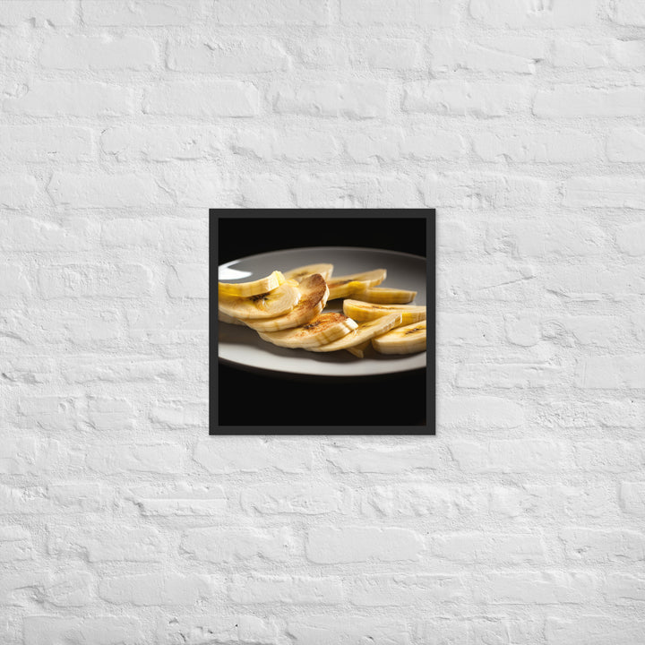 The Beauty of Banana Slices Framed poster 🤤 from Yumify.AI