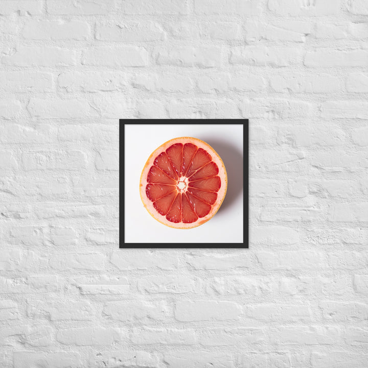 Sliced Grapefruit Framed poster 🤤 from Yumify.AI