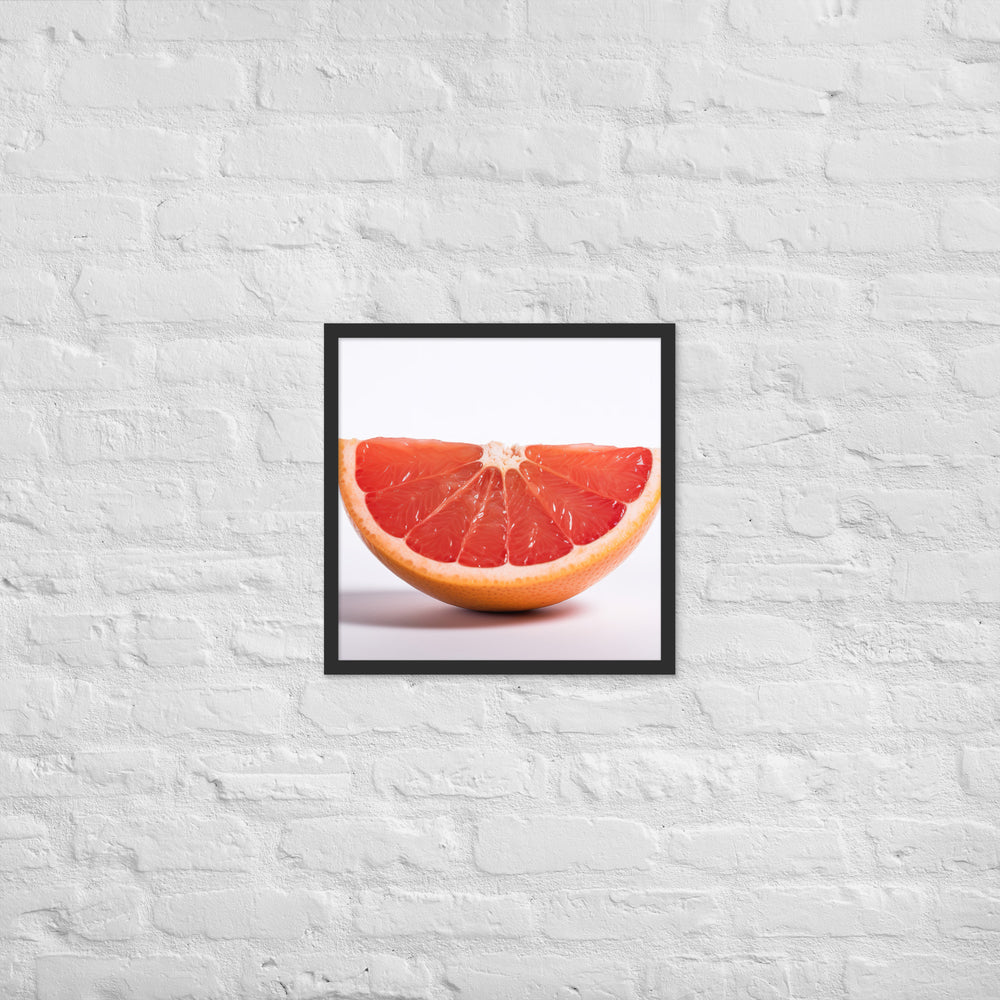 Sliced Grapefruit Framed poster 🤤 from Yumify.AI