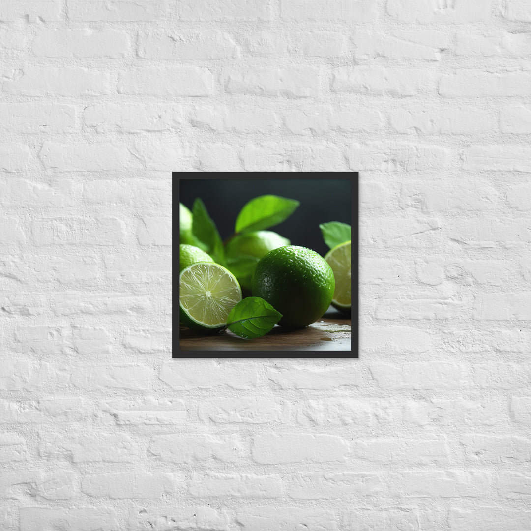 Lime and Mint Framed poster 🤤 from Yumify.AI