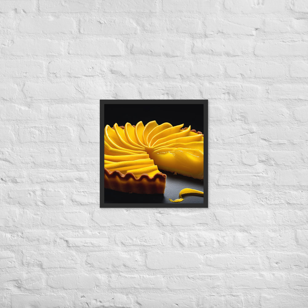 Lemon Tart Framed poster 🤤 from Yumify.AI
