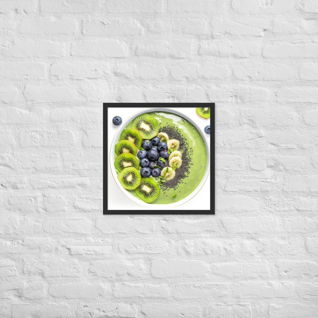 Kiwi Smoothie Bowl Framed poster 🤤 from Yumify.AI