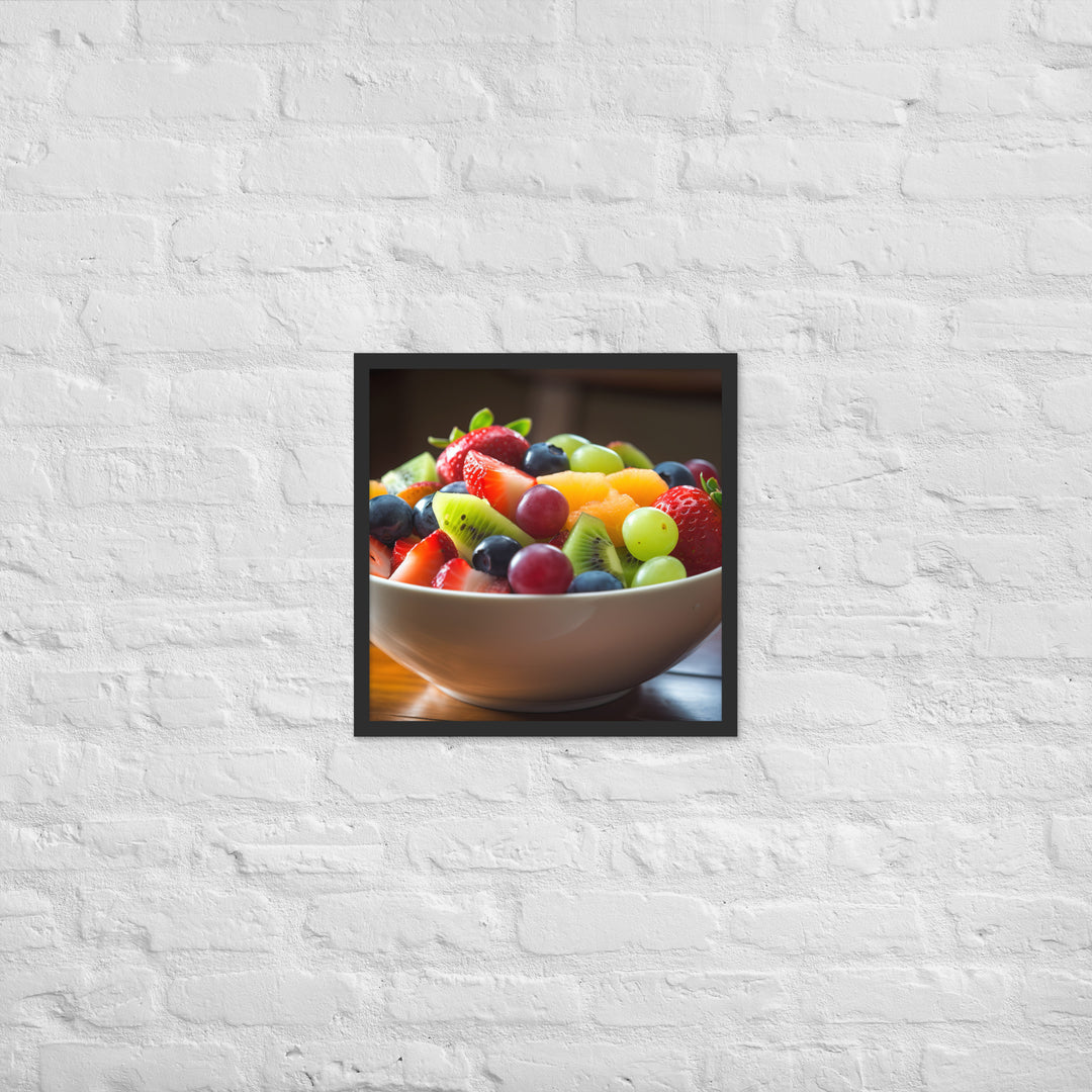 Kiwi Fruit Salad Framed poster 🤤 from Yumify.AI