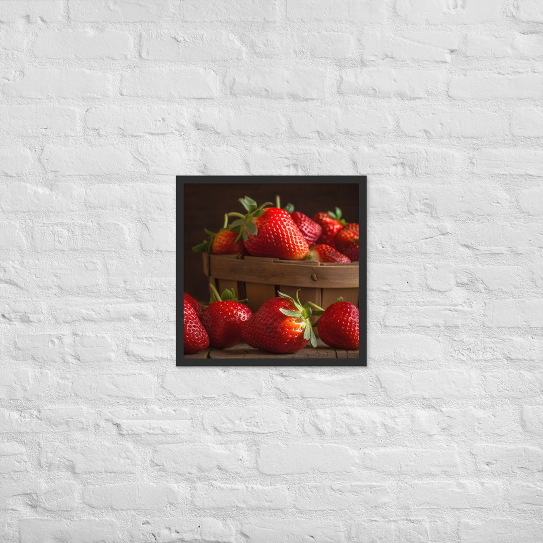 Juicy Red Delight Framed poster 🤤 from Yumify.AI