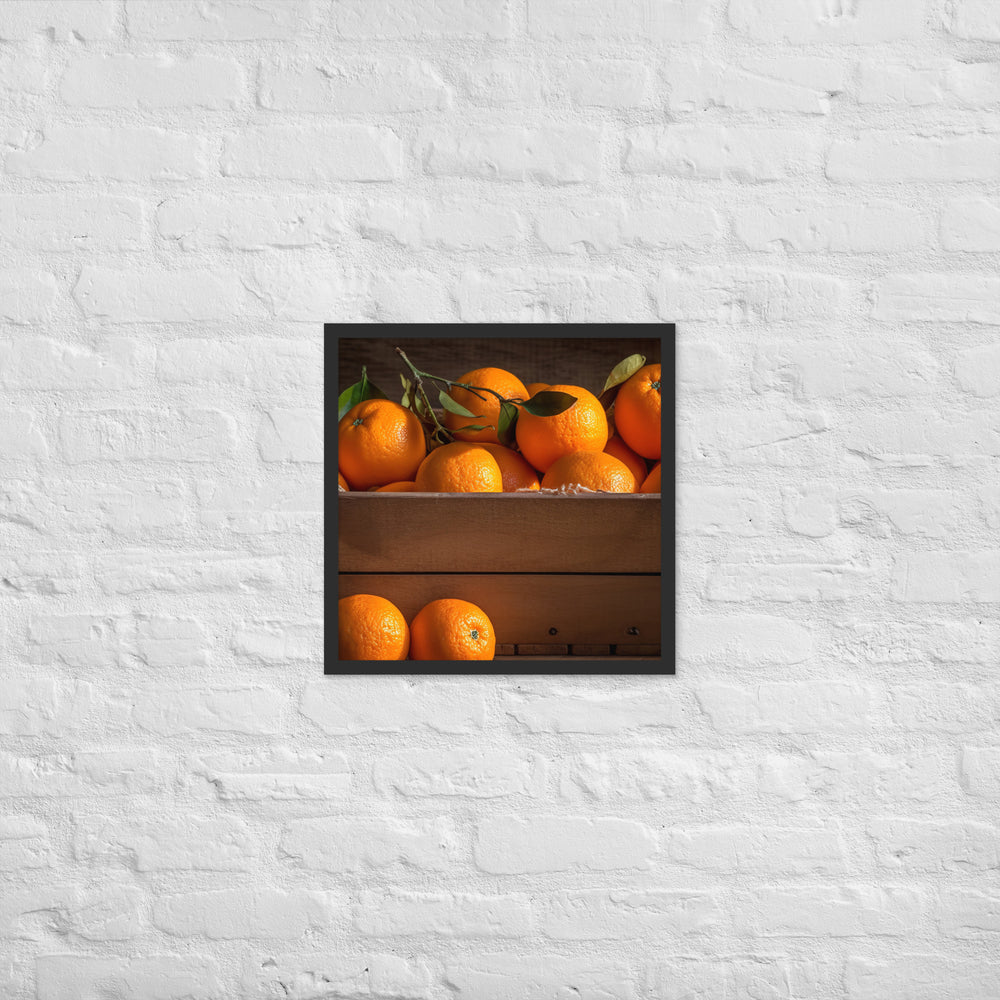 Juicy and Sweet Oranges Framed poster 🤤 from Yumify.AI