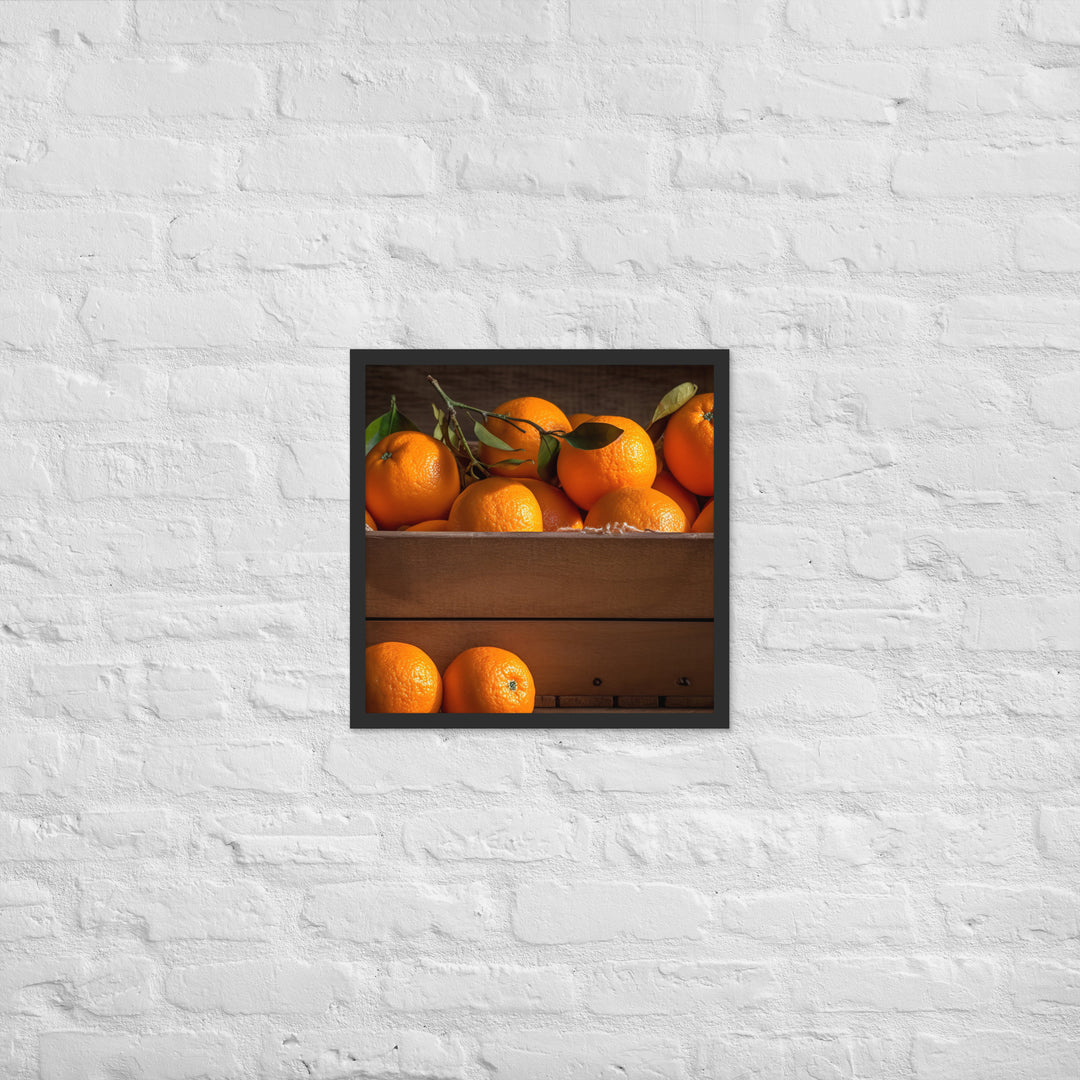 Juicy and Sweet Oranges Framed poster 🤤 from Yumify.AI