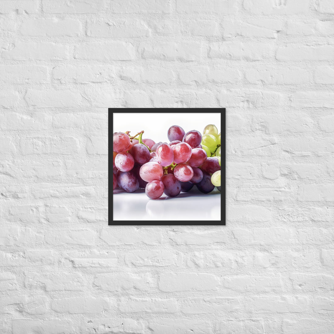 Fresh Grapes Framed poster 🤤 from Yumify.AI