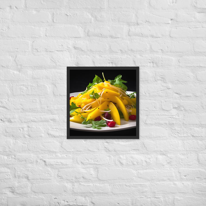 Mango Salsa Party Platter Framed poster 🤤 from Yumify.AI