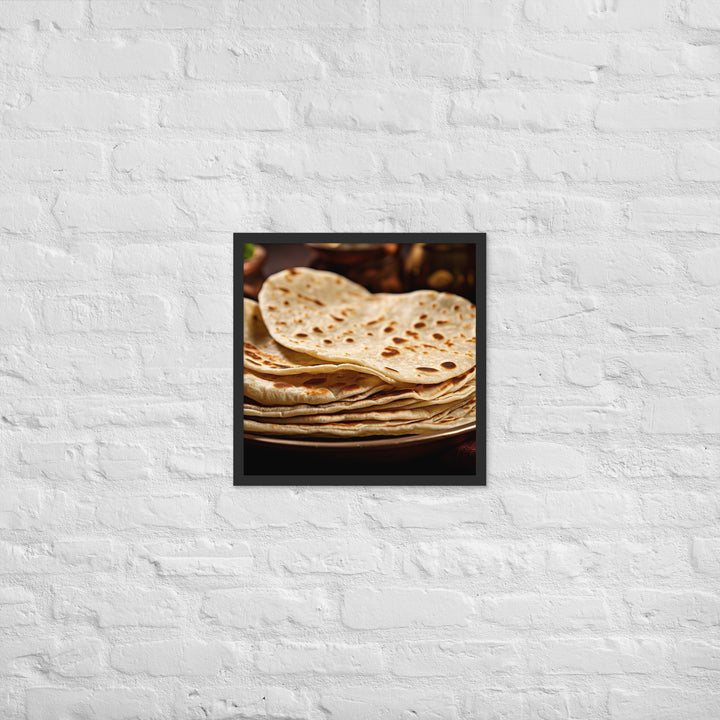 Chapati Framed poster 🤤 from Yumify.AI