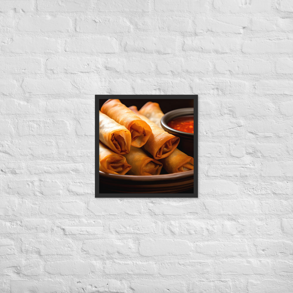 Lumpia Framed poster 🤤 from Yumify.AI