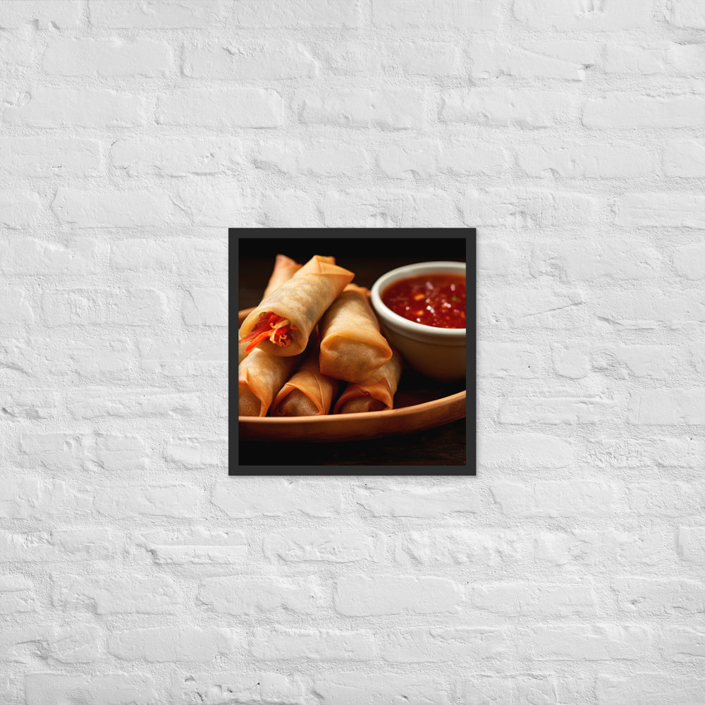 Lumpia Framed poster 🤤 from Yumify.AI