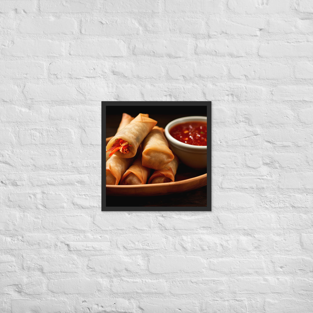 Lumpia Framed poster 🤤 from Yumify.AI