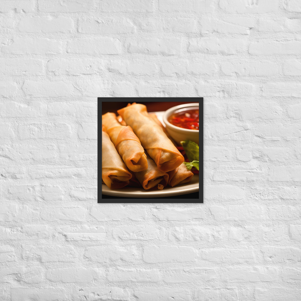 Lumpia Framed poster 🤤 from Yumify.AI