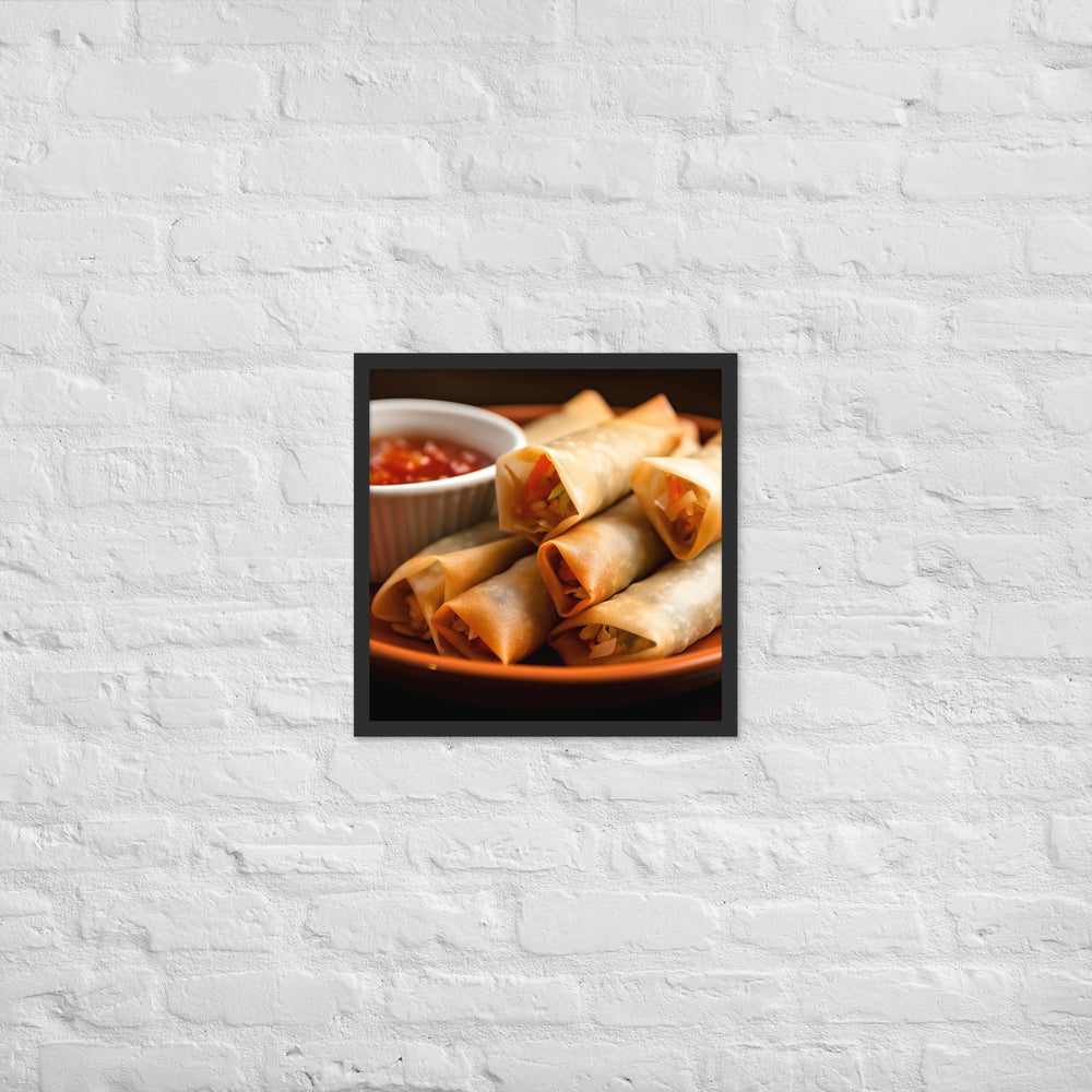 Lumpia Framed poster 🤤 from Yumify.AI