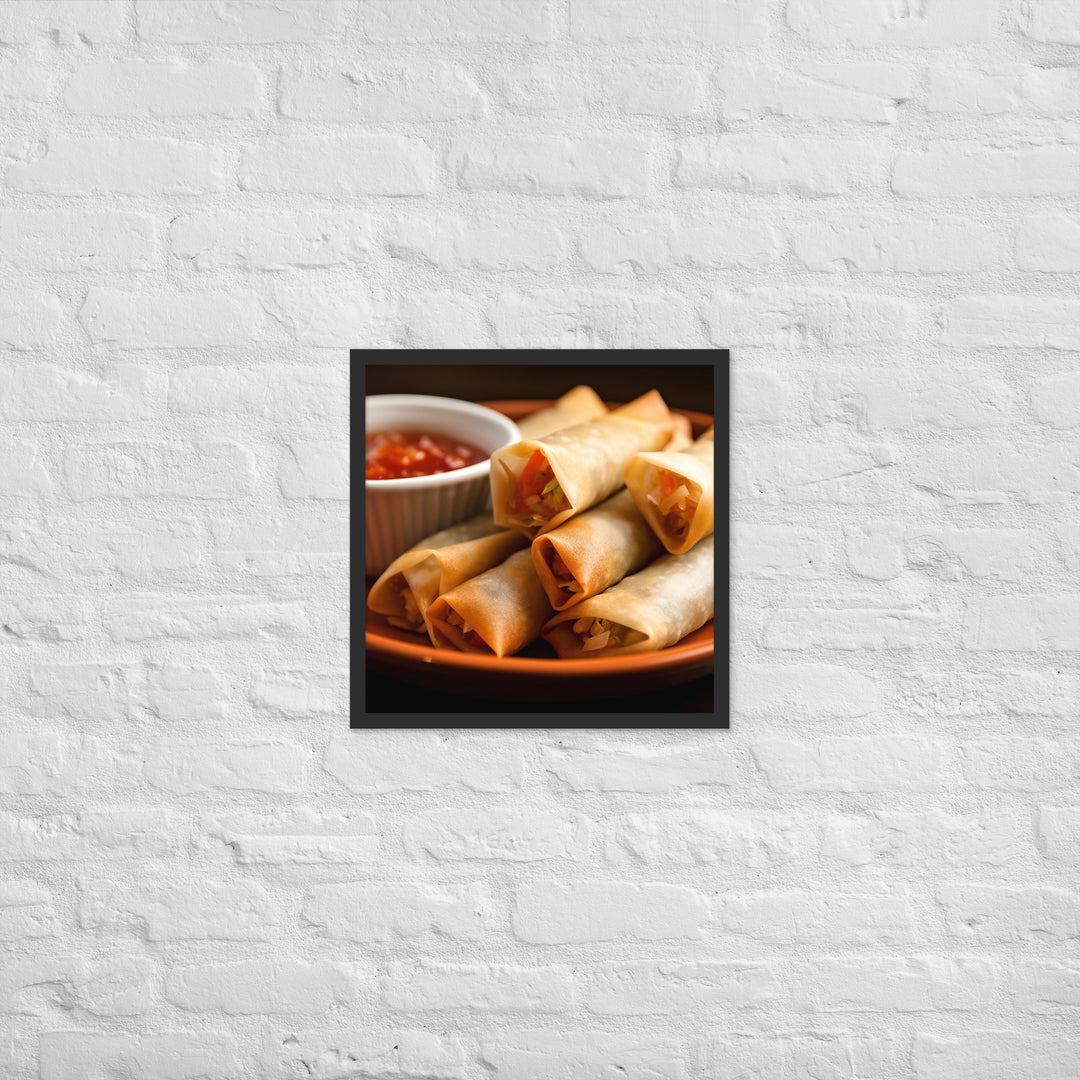 Lumpia Framed poster 🤤 from Yumify.AI