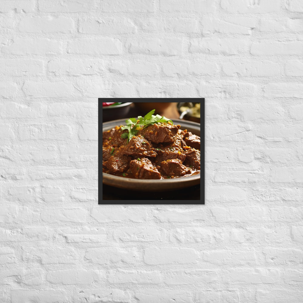 Rendang Framed poster 🤤 from Yumify.AI