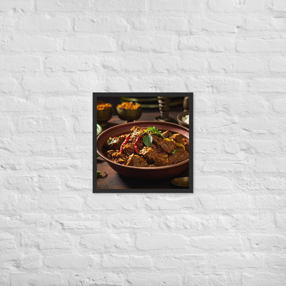 Rendang Framed poster 🤤 from Yumify.AI