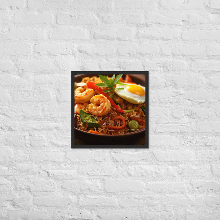 Nasi Goreng Framed poster 🤤 from Yumify.AI