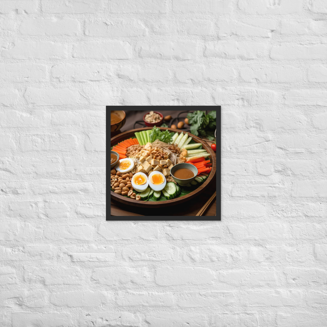 Gado Gado Framed poster 🤤 from Yumify.AI