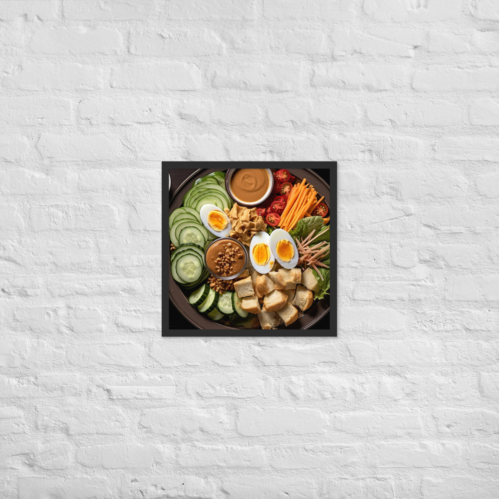 Gado Gado Framed poster 🤤 from Yumify.AI