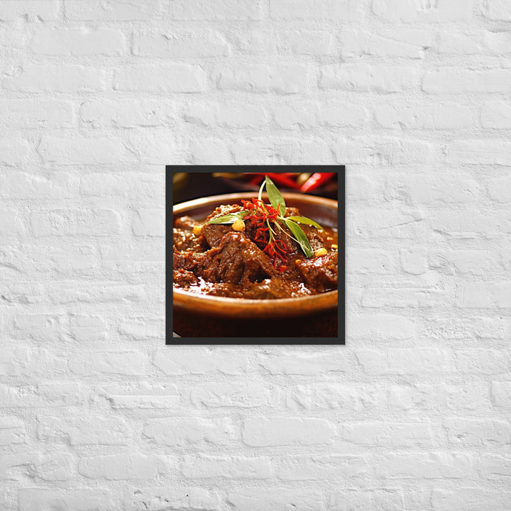 Rendang Framed poster 🤤 from Yumify.AI