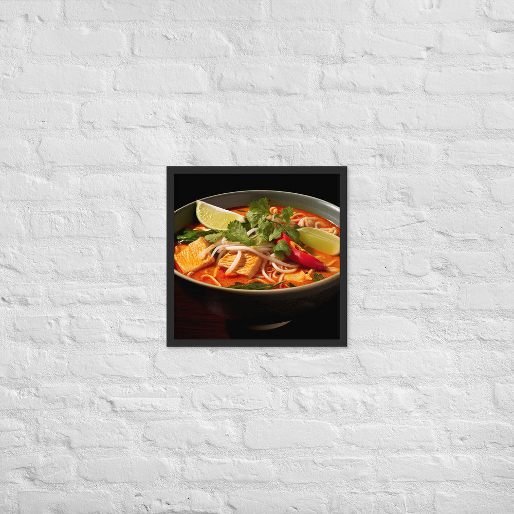 Laksa Framed poster 🤤 from Yumify.AI