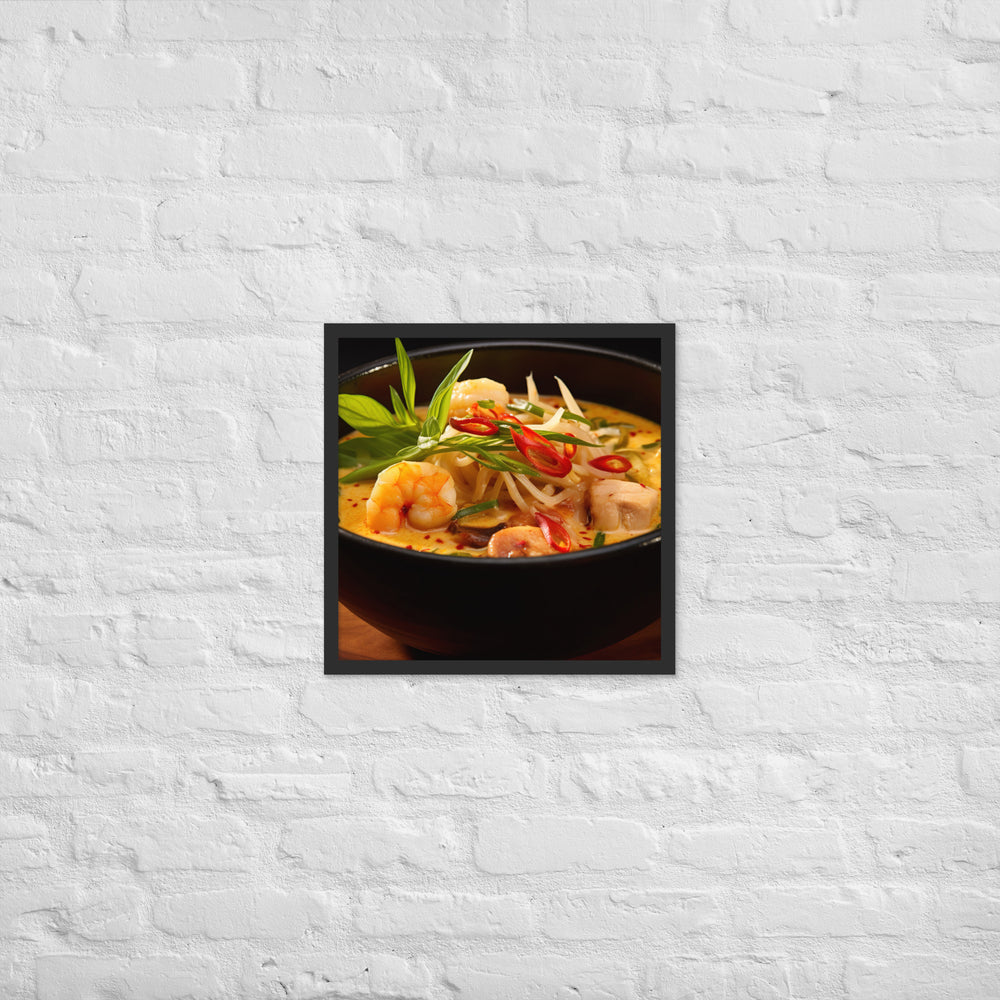 Laksa Framed poster 🤤 from Yumify.AI