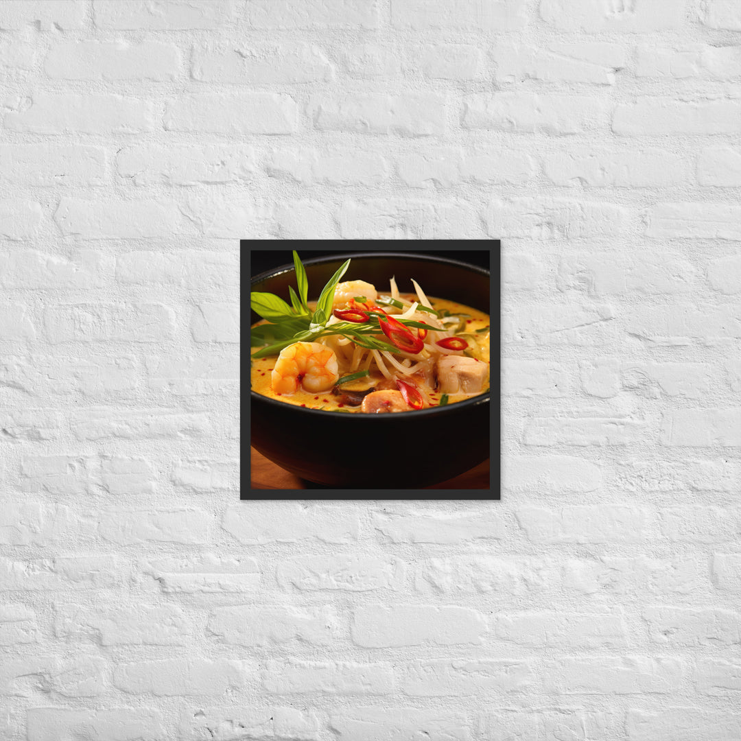 Laksa Framed poster 🤤 from Yumify.AI