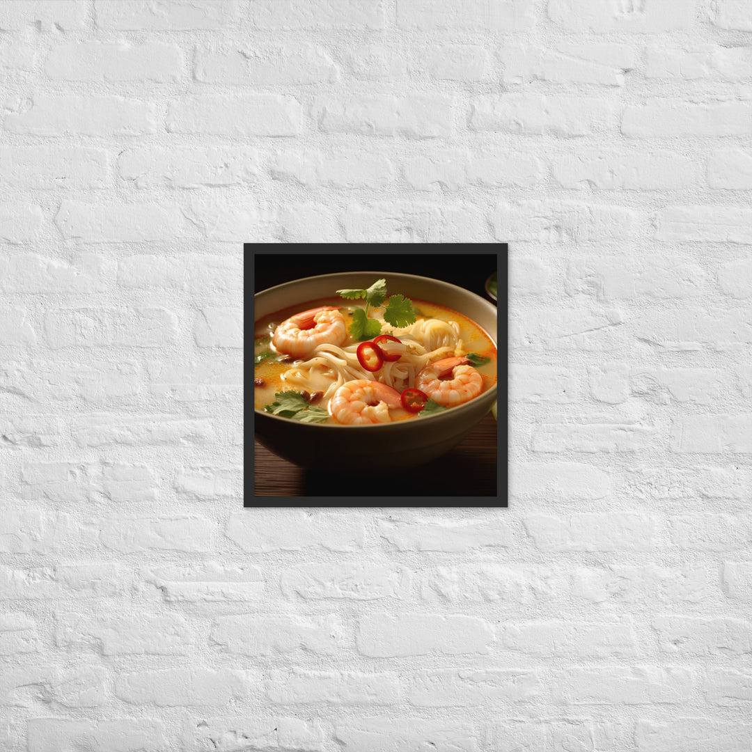 Laksa Framed poster 🤤 from Yumify.AI