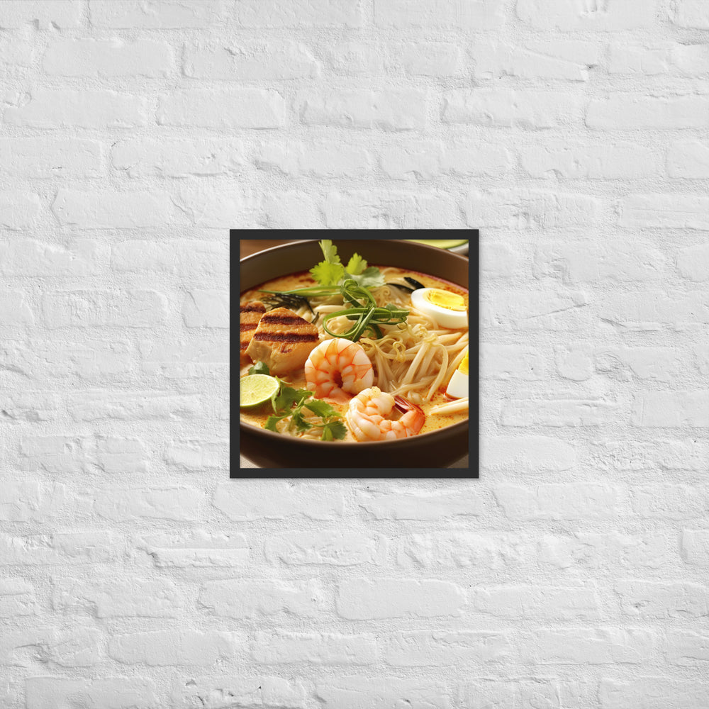 Curry Laksa Framed poster 🤤 from Yumify.AI